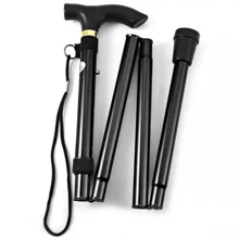 BriSunshine BriSunshine Adjustable Folding Aluminum Collapsible Travel Hiking Cane
