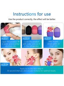 Cosmetic Ice Roller For Face Massage And Cooling - Multicolor - View 3