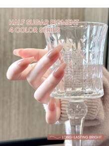 Miss Gooey New Jelly Ice Transparent Nude Color Nail Polish Gel, Pink Light Color Gel Nail Polish, Peelable UV LED Nail Art Gel Nail Gel, Suitable For Nail Salon And Home DIY - Multicolor - View 4