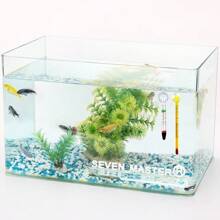 Aquarium Thermometer Floating Glass Aquarium Water Thermometer, High Precision Water Thermometer Turtle Tank Measuring Meter Does Not Charge, Does Not Require Batteries