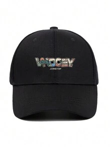 可调节棒球帽，印有“VHDCEY”字母，男女通用户外太阳帽，适合日常通勤 - 彩色 - 查看 2