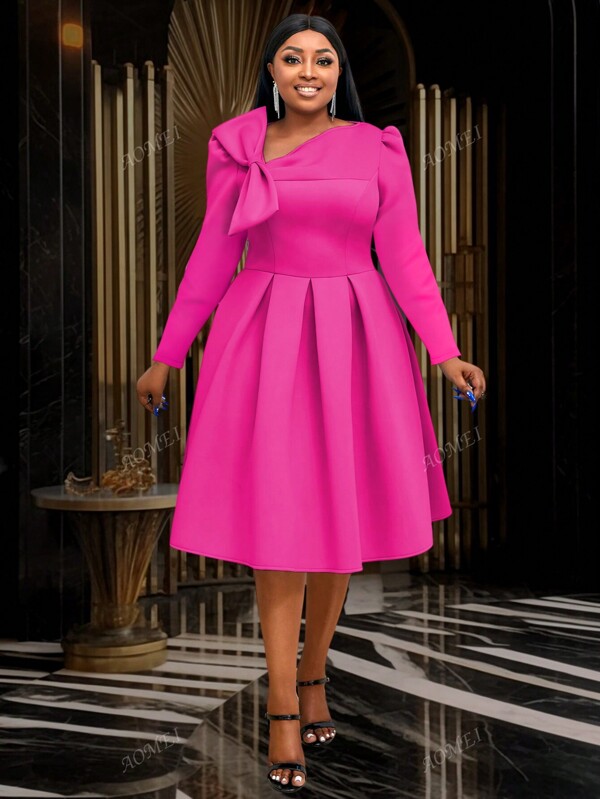Rochie A-Line elegantă cu decolteu în V