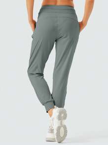 ZUTY Sommer Trainings Jogginghose für Damen mit Reißverschlusstaschen, hoher Taille, athletisch, verjüngt geschnitten Trainingshose für Frauen, Lounge-Bereich