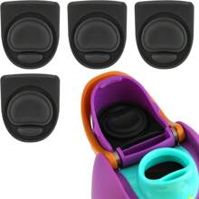 4 piezas Tope de repuesto compatible con botellas de 24 oz y 32 oz, junta tórica para tapa de botella de agua de 16/19/24/32/40 oz, accesorio de tapón de silicona (Gris)