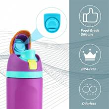 4 piezas Tope de repuesto compatible con botellas de 24 oz y 32 oz, junta tórica para tapa de botella de agua de 16/19/24/32/40 oz, accesorio de tapón de silicona (Gris)