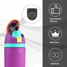 4 piezas Tope de repuesto compatible con botellas de 24 oz y 32 oz, junta tórica para tapa de botella de agua de 16/19/24/32/40 oz, accesorio de tapón de silicona (Gris)