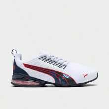 Men's Puma Voltaic Evo Retrofuture Core Running Shoes - 31119501-100/Puma White/Puma Navy/For All Time Red - View 2