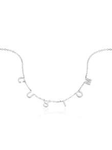 Dây chuyền chữ trơn tùy chỉnh, Chất liệu thép không gỉ, Tùy chỉnh DIY theo yêu cầu, Quà tặng sinh nhật, kỷ niệm, Thích hợp cho ngày hẹn hò, tiệc tùng, tặng quà - nhiều màu - Xem 10