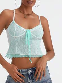 Women Tank Tops & Camis - 藍色 - 查看 2