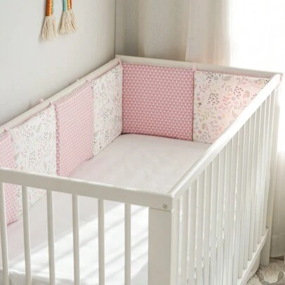 婴儿门、婴儿床护栏罩、婴儿床上用品套装、婴儿床角垫、各种颜色防护垫（6 件）
