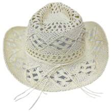 Country Hat Cream Cowboy Countryside Rodeo Shows Cowboy Stylish Unisex - Creme - View 4