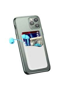 1 Piece Double Layer Silicone Phone Card Holder, Self-Adhesive Silicone Backing Card Holder, Multi-Function Silicone Card Holder, Adhesive Phone Wallet Ultra-Thin Adhesive Silicone Credit Card Holder Sticker Adhesive Phone Wallet Compatible With IPhone Most Android Smartphones Birthday Gift/Boys/Girlfriend Phone Suction Cup - Multicolor - View 23