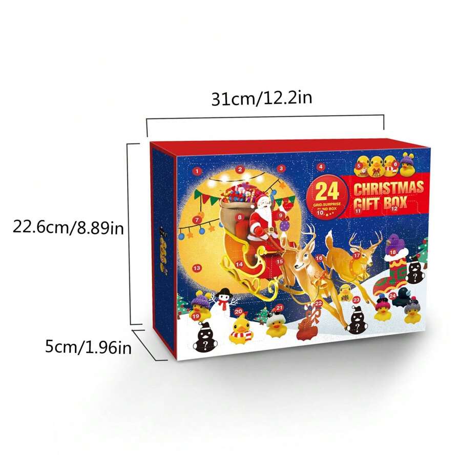 Christmas Countdown Advent Calendar With Rubber Duck Advent Calendar