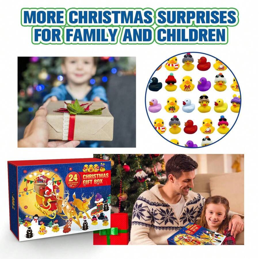 Christmas Countdown Advent Calendar With Rubber Duck Advent Calendar