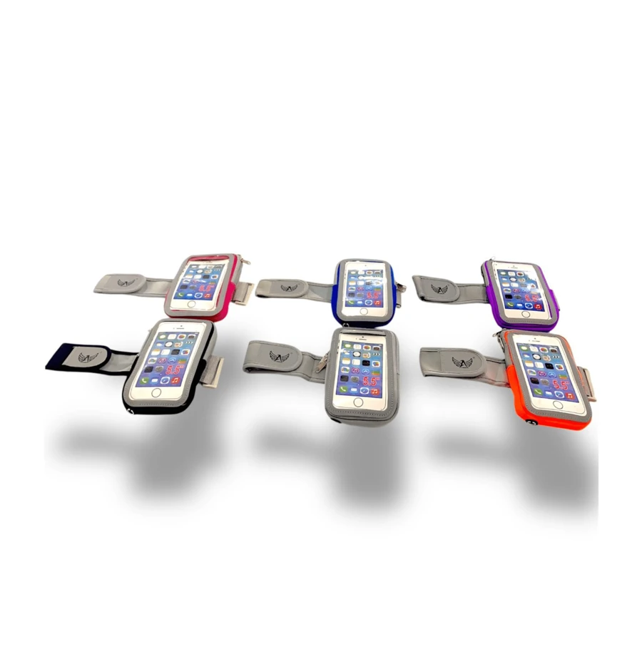 kit 2 unidades de braÇadeiras 5.5'Universal Running Sports Pockets Pack De Braço Esportivo De Corrida braçadeira Case Band Porta Telefone De Bolsa Esportiva(CORES SORTIDO )