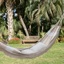 Double Hammock For Balcony, Large Park, 150x240 Cotton - 沙 - 查看 2
