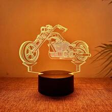 1pc Personalized 3D Motorcycle Shape LED Night Light, Creative Gift For Birthday, Christmas, Holiday