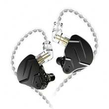 KZ ZSN PRO X Wired Earbuds In-Ear Monitor Headphones For Singer Musician With Dual Driver-Clear Sound And Ergonomic Custom-Fit Earpieces (S/M/L),Gaming Earbuds,3.5mm Jack For Phones Computer Laptops - màu đen - Xem 1