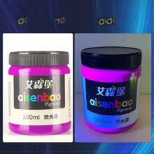 1 peça 300ml Tinta Fluorescente/Tinta Brilha no Escuro Neon Luminosa Arte de Parede Pintura Grafite Acrílica Revestimento Impermeável, Volta às Aulas, Material Escolar