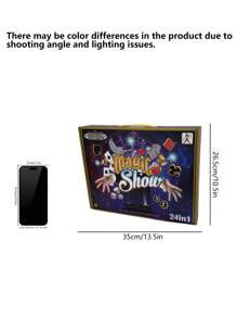 24pcs Children Magic Trick Set Box, Magic Props Performance Interactive Toys For Boys - Colors Of Some Props Randomly Assorted - Multicolor - View 7