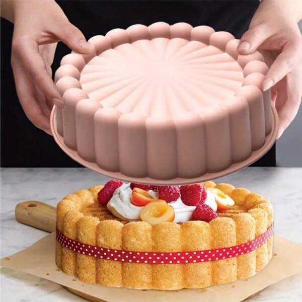 Stampo in silicone a forma di girasole (12,7 cm e 25,4 cm), stampo per torte, stampo da forno, stampo per cioccolato, caramelle, adatto per forniture da forno domestiche, accessori per la cucina