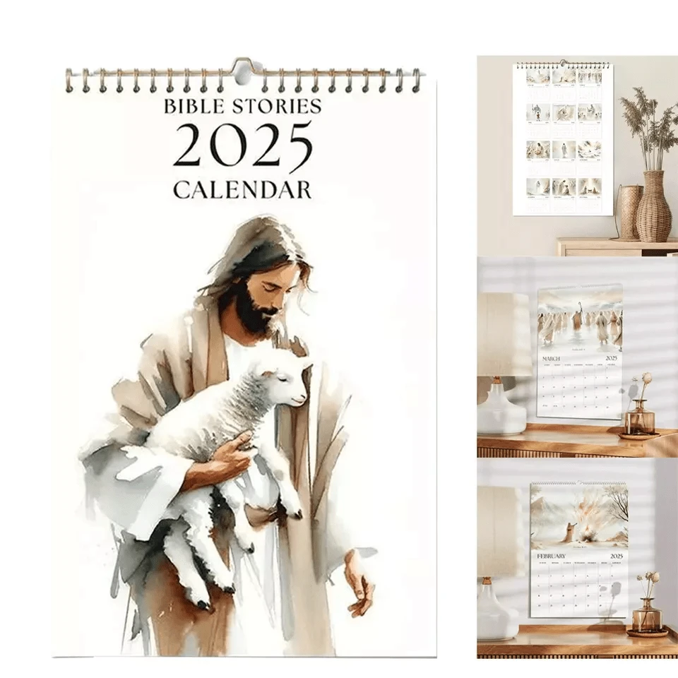 2025 Christian Bible Stories Wall Calendar, WireBinding Wall Calendar
