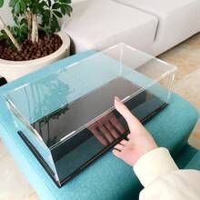 Caja de exhibición coleccionable, caja de acrílico transparente ensamblada, alternativa a caja de vidrio, utilizada para exhibir figuras, almacenamiento y organización de juguetes en el hogar - Blanco - Ver 8