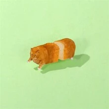 Sliced Bread Cat Plastic Acrylic Brooch Pin Custom Decorative Brooches Ornaments Lapel Bag Badges Jewelry Gifts Pin Autumn-Winter Accessories,Suitable For Teens, Youth,Men,Casual, Outdoor, Athletic, Vacation, Graduation Gifts, Birthday, Daily Wear Halloween00 Costume Accessories Bag Charms Office Accessories Christmas Men Gifts Bag Pins - Multicolor - View 3