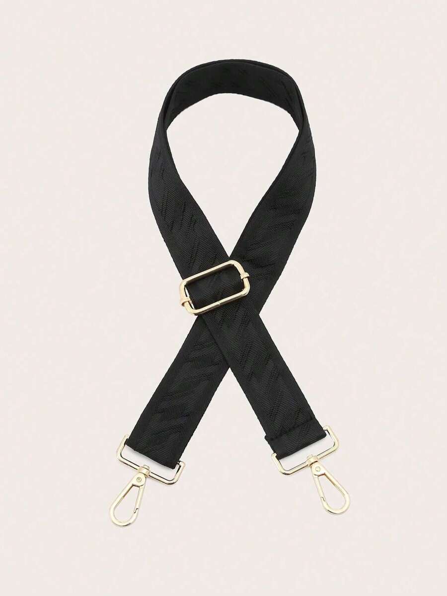 Solid Color Strap, Minimalist Fashion Casual Everyday - Black - View 1