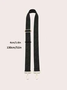Solid Color Strap, Minimalist Fashion Casual Everyday - Black - View 5