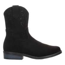 Bota Vaquera Niña Tropicana Negro Casual Infantil Texana - Negro - Ver 11