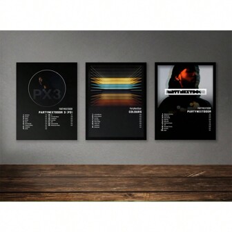 1pc Unframed Party Next Door Poster Album Poster | Colours | Party Next Door Album | Seven Days | PartyMobile | Party Pack |Artwork Wall Painting For Gift, Bedroom, Office, Living Room, Cafe, Bar, Wall Decor,Wall Art,Canvas