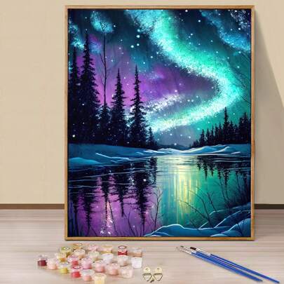 16x20 Inch Adult Digital Oil Painting Kit - Easy Acrylic Paint Set With Brushes And Paints, Perfect For Home Decor And Gifts For Birthday, Father's Day, Christmas, Mother's Day