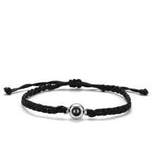 Pulseira Personalizada com Foto Customizada, Pulseira de Casal, Pulseira de Projeção de Foto Personalizada, Mesmo Estilo de Pulseira para Homens e Mulheres, Pulseira Artesanal, Presente de Natal para Namorada, Amigos, Esposa, Família - Multicolorido - Visão 25