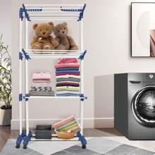 Telescopic Clothes Drying Racks - 75-142.5*64*170cm - View 11