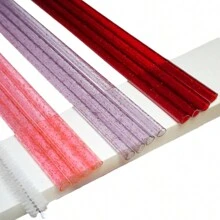 12 根塑料心形可重复使用吸管，配有吸管清洁刷 | 透明闪光红、透明闪光紫和透明闪光粉 | 适用于冰咖啡、果汁和苏打水 | 非常适合生日、情人节、派对、婚礼或周年纪念日、返校配件、学校用品