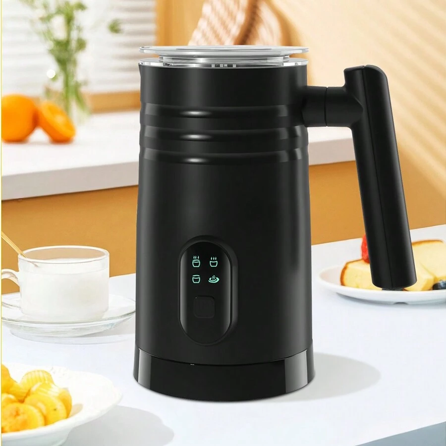 Milchaufschäumer 4 in 1 - Elektrischer Milchaufschäumer 350ml Edelstahl ...