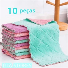 10pcs Absorbent Microfiber Kitchen Table Cloth Cleaning Cloth - Nhiều màu - Xem 1