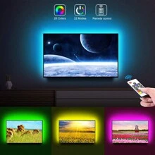 5V 2m 5050 RGB LED Black Back PCB Strip Light USB TV PC Back Mood Light - Multi-color light - View 2