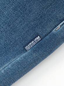 Balabala Tween 男童保暖内衬牛仔裤，2024 年秋冬系列 - 牛仔中藍 - 查看 5