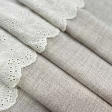 1 件现代简约短窗帘适用于厨房小窗户半垂帘隔断家居装饰门廊门 - Light Coffee - 查看 9