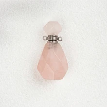 1 件迷你水晶香水瓶，精油许愿瓶吊坠，适合制作珠宝