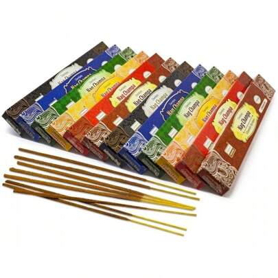 Incenso Nag Champa Darshan Massala Indiano 12 caixas 6 aromas