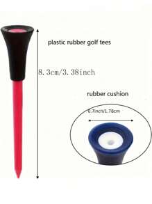 10-20pcs Golf Spikes Rubber Tees - Multicolor - View 5