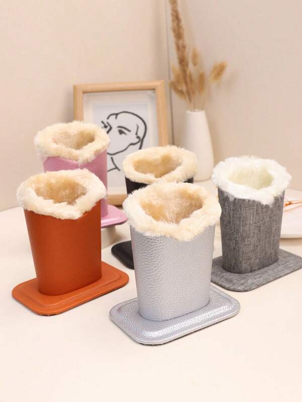 eyekan 1pc Plush-Lined Glasses And Sunglasses Stand/Case (Suitable For Desktops, Bedside Tables, Or Workbenches) For Storing Eyeglasses