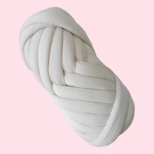 250G/Pieza Hilo súper grueso y voluminoso para tejer y ganchillo a mano, hilo de algodón suave y voluminoso para hacer mantas artesanalmente - Multicolor - Ver 18