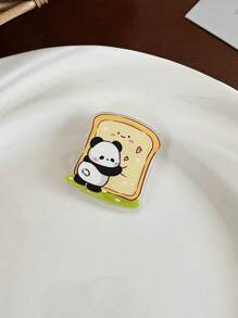 1pc/14pcs Cute Panda Cartoon Brooch - Acrylic Fashion Badge, Perfect Casual Decoration For Women Dress Accessories Pin For Clothes Bag Charm Backpack For School