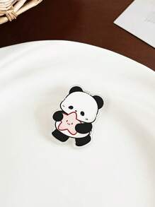 1pc/14pcs Cute Panda Cartoon Brooch - Acrylic Fashion Badge, Perfect Casual Decoration For Women Dress Accessories Pin For Clothes Bag Charm Backpack For School