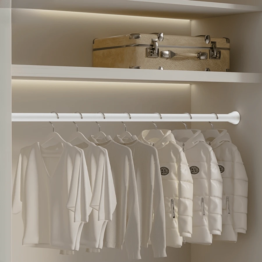 Riel Para Cortinas De Acero Inoxidable - Barra Para Cortinas De Tiras De 1 Metro
