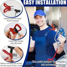 243-283 Airless Spray Gun 5000 PSI Silver Airless Paint Spray Gun With Tip Guard And 545 Spraying Tip. - Multicolor - View 8